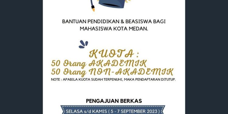 Bantuan Pendidikan dan Beasiswa Bagi Mahasiswa Kota Medan