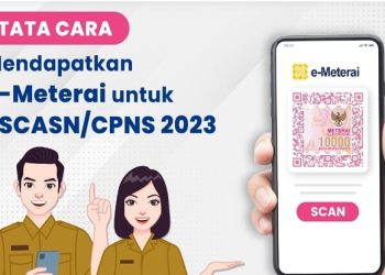 Cara Beli dan Menggunakan E-Materai untuk Daftar CPNS 2023