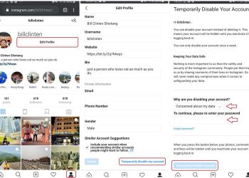 Cara Menonaktifkan atau Menghapus Akun Instagram Sementara