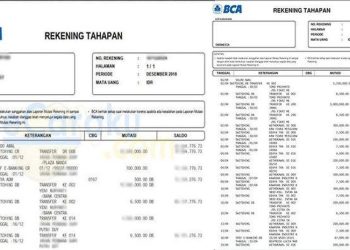 Cara Cetak Rekening Koran BCA secara Online