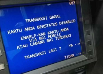 Cara Mengatasi Kartu ATM BRI Disable Melalui Mesin ATM