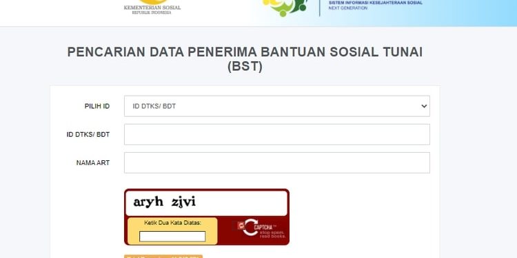 Cara Cek Penerima Bansos di Website