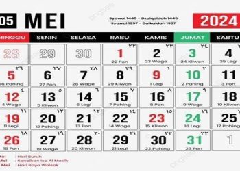 Daftar Tanggal Merah Bulan Mei Tahun 2024