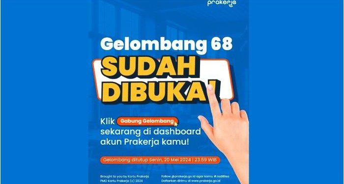 Cara Daftar Kartu Prakerja Gelombang 68