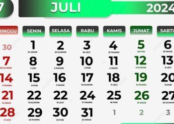Jadwal Hari Libur dan Cuti Bersama Juli 2024