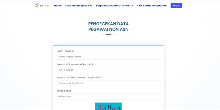 Cara Cek Data Non ASN di Database BKN