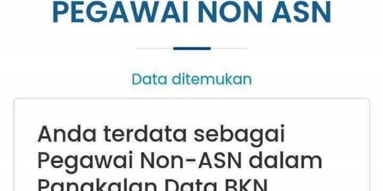 Cara Cek Data Pegawai Non ASN Terdata di BKN atau Belum