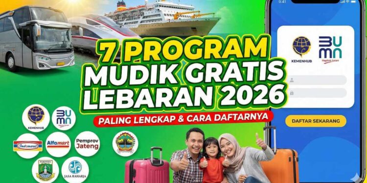 Cara Daftar Mudik Gratis Jasa Raharja 2026 Bus dan Kereta Api