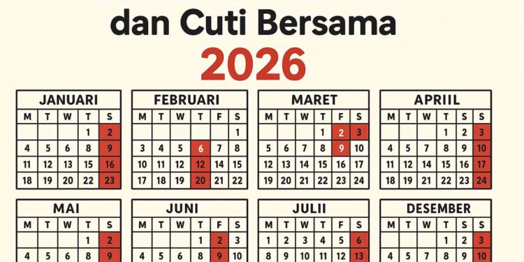 Daftar Hari dan Cuti Bersama Tahun 2026
