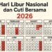 Daftar Hari dan Cuti Bersama Tahun 2026