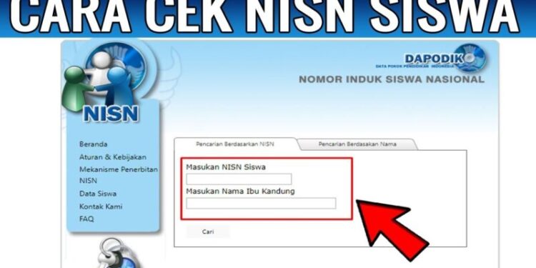 Praktis dari HP! Cara Mengetahui NISN Siswa Secara Online