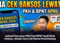 Cara Cek Penerima Bansos BPNT April 2026