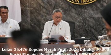 Lowongan 30.000 Manajer Kopdes Merah Putih 2026