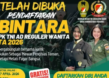 Syarat dan Cara Daftar Rekrutmen Bintara TNI AD Reguler Wanita 2026