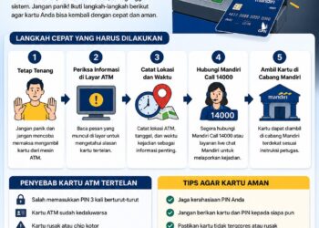 Cara Cepat Mengatasi Kartu ATM Mandiri Tertelan