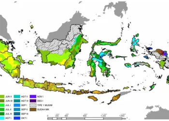 Daftar Wilayah Indonesia yang Terkena Musim Kemarau Juni 2026