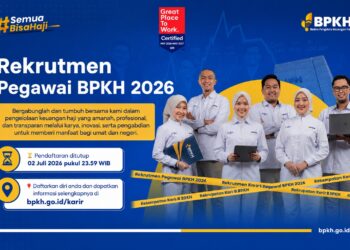Rekrutmen Pegawai BPKH 2026 Dibuka, Simak Posisinya