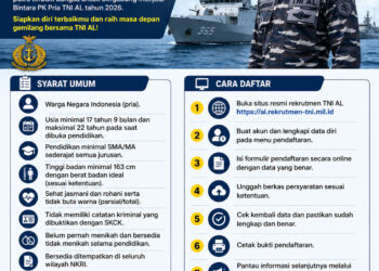 Syarat dan Cara Daftar Calon Bintara PK Pria TNI AL 2026