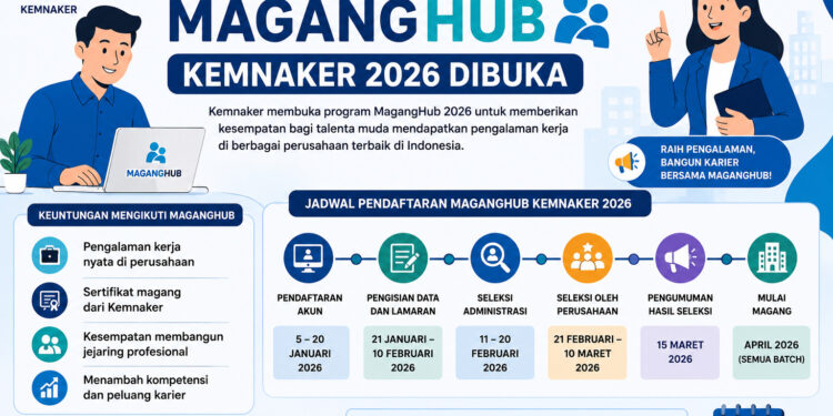 Jadwal Pendaftaran MagangHub Kemnaker 2026 Dibuka