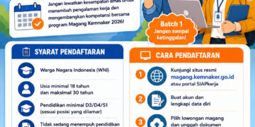 Pendaftaran Magang Kemnaker 2026 Batch 1 Resmi Dibuka, Cek Syarat Pendaftarannya
