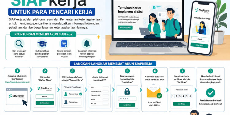 Cara Membuat Akun SIAPkerja untuk Para Pencari Kerja