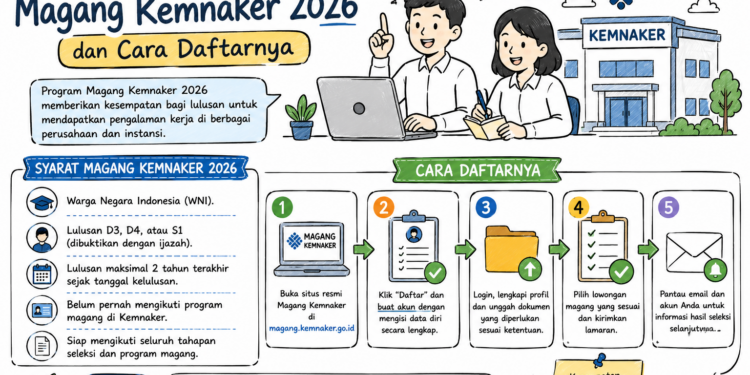Syarat Magang Kemnaker 2026 dan Cara Daftarnya