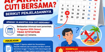 18 Agustus 2026 Apakah Cuti Bersama? Berikut Penjelasannya
