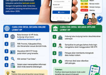Cara Cek Desil Bansos 2026 Lewat HP Pakai NIK KTP
