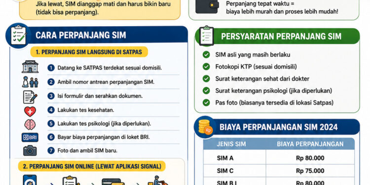Cara Perpanjang SIM Biar Biaya Lebih Murah