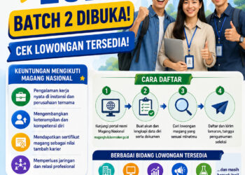 Magang Nasional 2026 Batch 2 Dibuka, Cek Lowongan Tersedia!