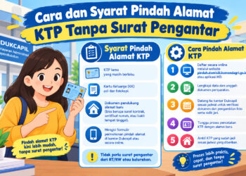 Cara dan Syarat Pindah Alamat KTP Tanpa Surat Pengantar