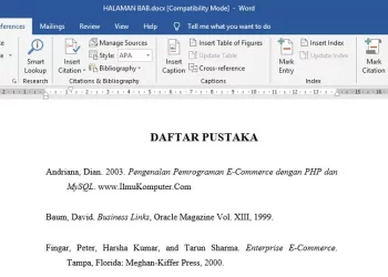 Cara Membuat Daftar Pustaka Dari Jurnal