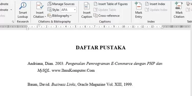Cara Membuat Daftar Pustaka Dari Jurnal