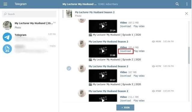 Tutorial Download Film Dari Telegram di Laptop