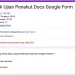 Ujian Penakut Google Form: Trending di TikTok