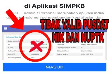 Cara Perbaiki NUPTK yang Tidak Valid di Verval PTK