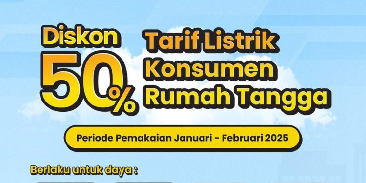 Syarat dan Cara Mendapatkan Bantuan Diskon Tarif Listrik 50 Persen Tahun 2025