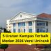 5 Urutan Kampus Terbaik Medan 2026 Versi Unirank