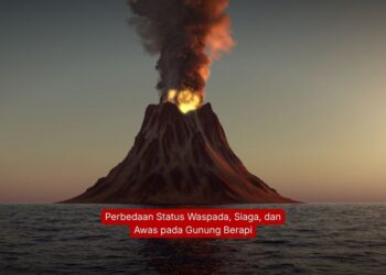 Perbedaan Status Waspada, Siaga, dan Awas pada Gunung Berapi