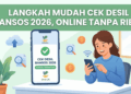 Cek Desil Bansos 2026, Begini Cara Mengetahui Status Penerima Bantuan Sosial