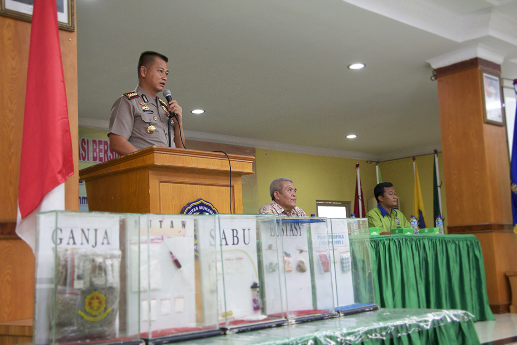 Kapolresta Medan Ajak Mahasiswa UMSU Berantas Narkoba