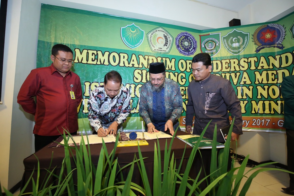 UMSU Tandatangani MOU dengan Islamic University Minnesota USA