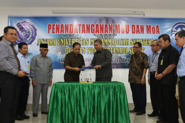 UMSU Teken MoU Dengan PDAM Tirtanadi