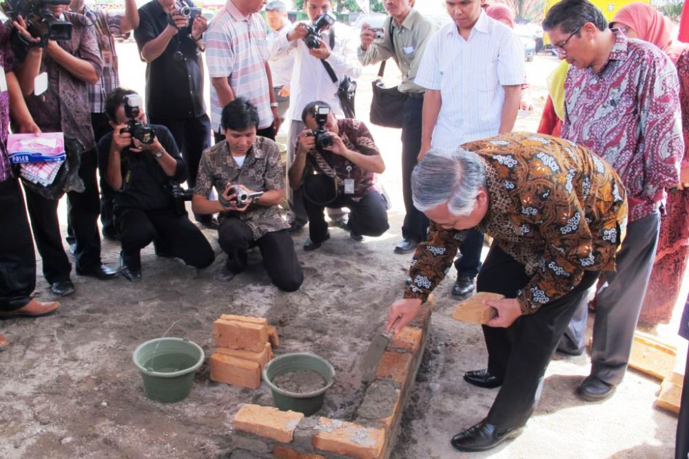Din Syamsuddin Letakkan Batu Pertama Gedung Pascasarjana UMSU