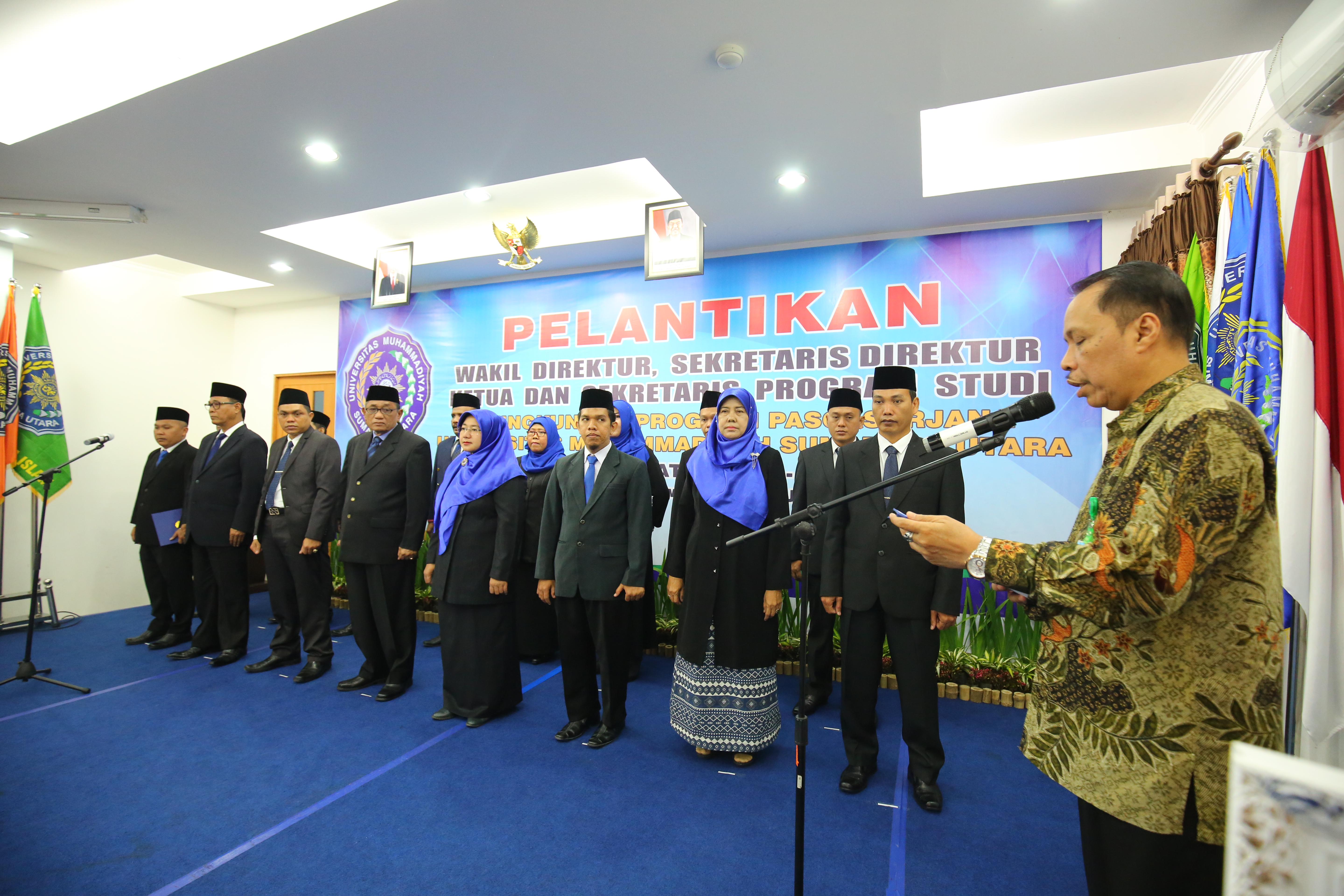 Rektor Lantik 16 Pejabat Di Pascasarjana UMSU