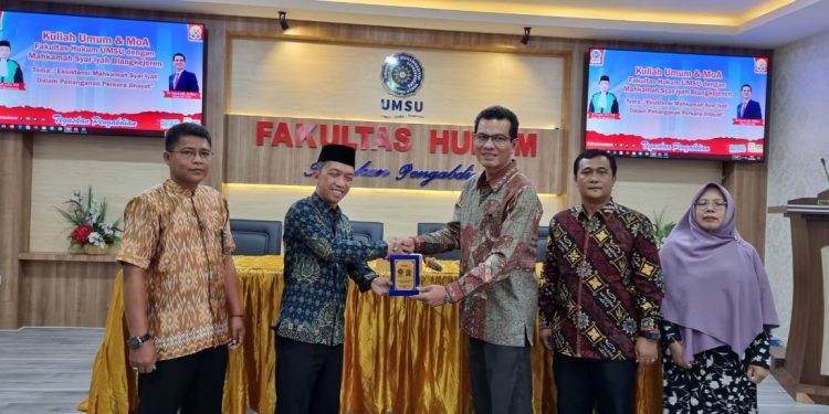 The Cooperation between the UMSU Faculty of Law and the Blangkejeren Sharia Court is Signed