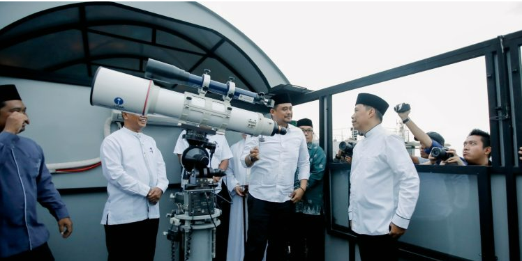 The Mayor of Medan Monitors the Hilal Beginning of Ramadhan 1444 H at OIF UMSU