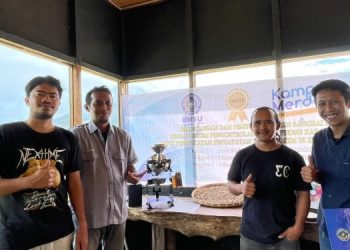 Fatek UMSU Hands Over IoT-Based Coffee Roasting Machine
