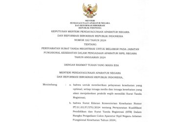 30 Formasi CPNS 2024 Tenaga Kesehatan Wajib Lampirkan STR