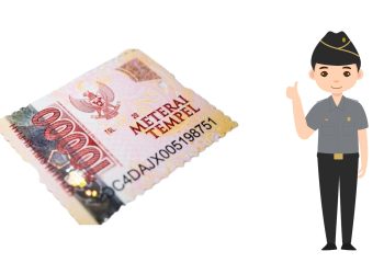 cara membubuhkan materai Tempel untuk Daftar CPNS Kemenkes 2024